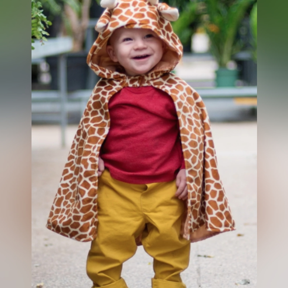 Great Pretenders Giraffe Baby Cape Costume, 6-12 months